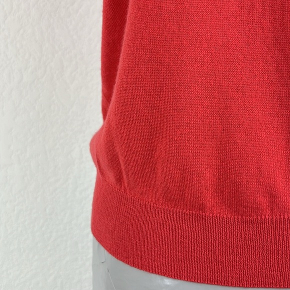 Giorgio Armani Cashmere Short Sleeve Crewneck Shell Sweater - Picture 3 of 8